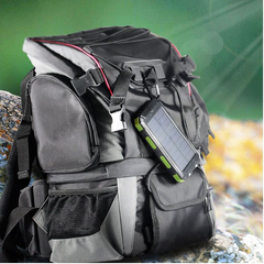 20000mAh Solar Power Bank with Dual USB, LED Flashlight & Compass – Portable Charger for Outdoors & Emergencies