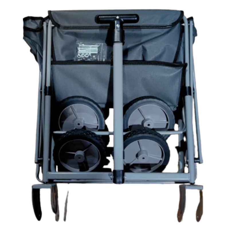 Collapsible Heavy Duty Outdoor Camping Storage Trolley – Folding Utility Wagon for Camping, Beach, Sports & More