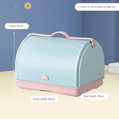 Multi-Layer Baby Storage Trolley – Mobile & Space-Saving Organizer for Newborn Essentials