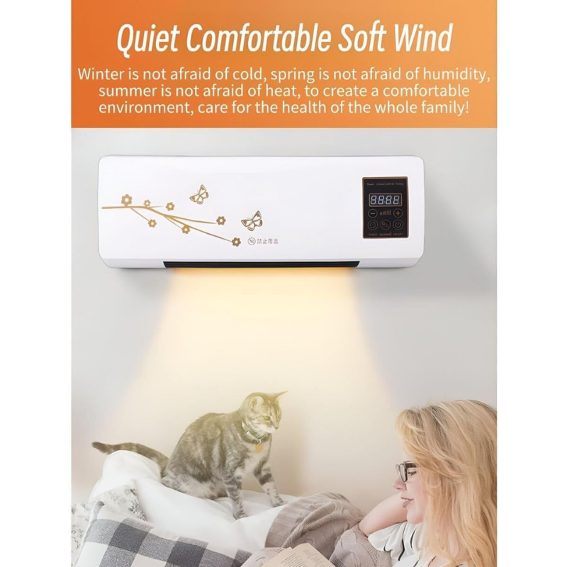 1500W Wall Mounted Mobile Air Conditioner with LED Display & Remote – Space-Saving, Quiet & Energy Efficient Cooling