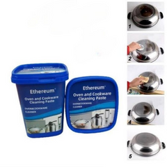 Powerful Oven and Cookware Cleaning Paste – Multi-Purpose Grease & Rust Remover for Stainless Steel, Enamel, and Porcelain