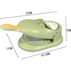 2-in-1 Dumpling Maker & Dough Press – Easy Homemade Dumplings, Wontons, Ravioli & More