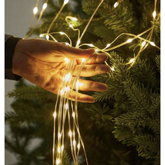 193-LED USB Star Topper Fairy Lights – 9x2m Christmas Tree Lights with Remote & 8 Modes – Indoor/Outdoor Warm White Lighting