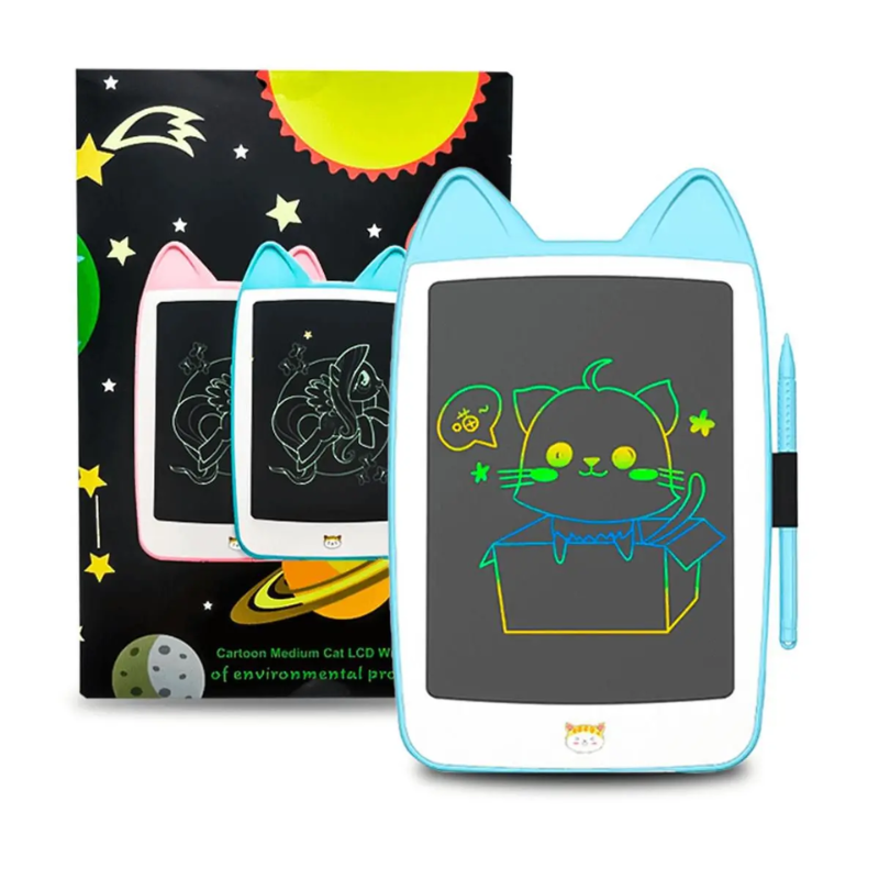 8-Inch LCD Smart Screen Drawing Tablet – Kitten Magic Board for Kids & Adults