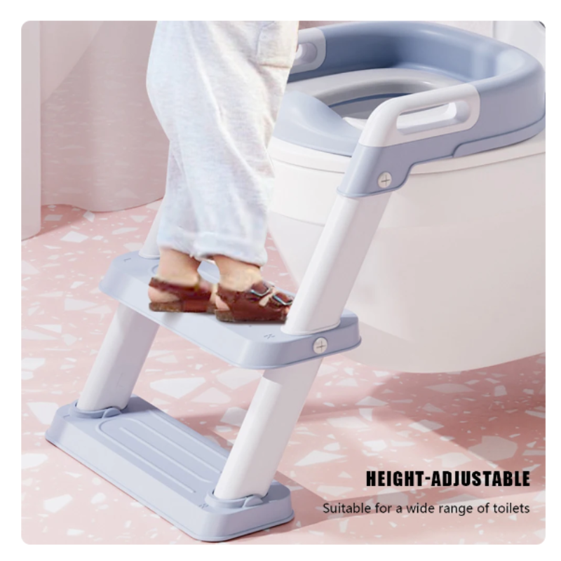 2-in-1 Potty Training Toilet Seat with Step Stool Ladder – Safe, Ergonomic & Easy-to-Assemble Potty Training Solution