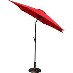 Heavy-Duty Outdoor Patio Umbrella Base – Sturdy Resin-Coated Concrete Stand for Market Umbrellas