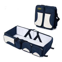 3-in-1 Portable Bassinet, Diaper Bag & Changing Station – Multifunctional Travel Baby Gear