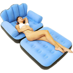 Multifunctional Single Size Inflatable Sofa with Air Pump – Ergonomic, Durable & Easy to Clean