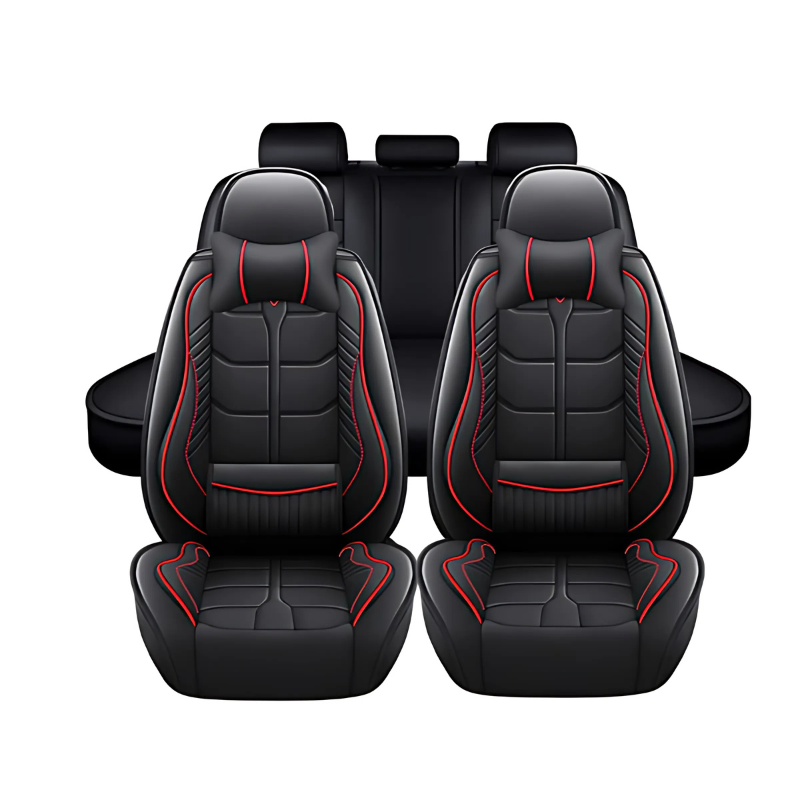 5-Piece Universal Comfortable Leather Car Seat Covers – Stylish Protection and Premium Comfort (68253-13)