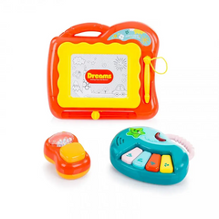 Baby Rolling Walkers with Handle Learning Chair - Cartoon Toys for Kids with Music & Lights