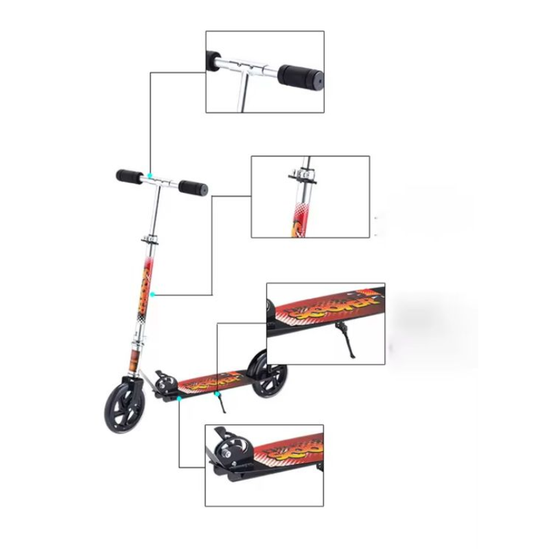 Folding Aluminum Adult Kick Scooter – Big Wheels, Lightweight & Portable