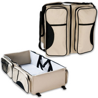 3-in-1 Portable Bassinet, Diaper Bag & Changing Station – Multifunctional Travel Baby Gear