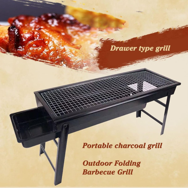 Portable BBQ Grill 36x10.5x28cm - Compact & Lightweight Outdoor Cooking Solution