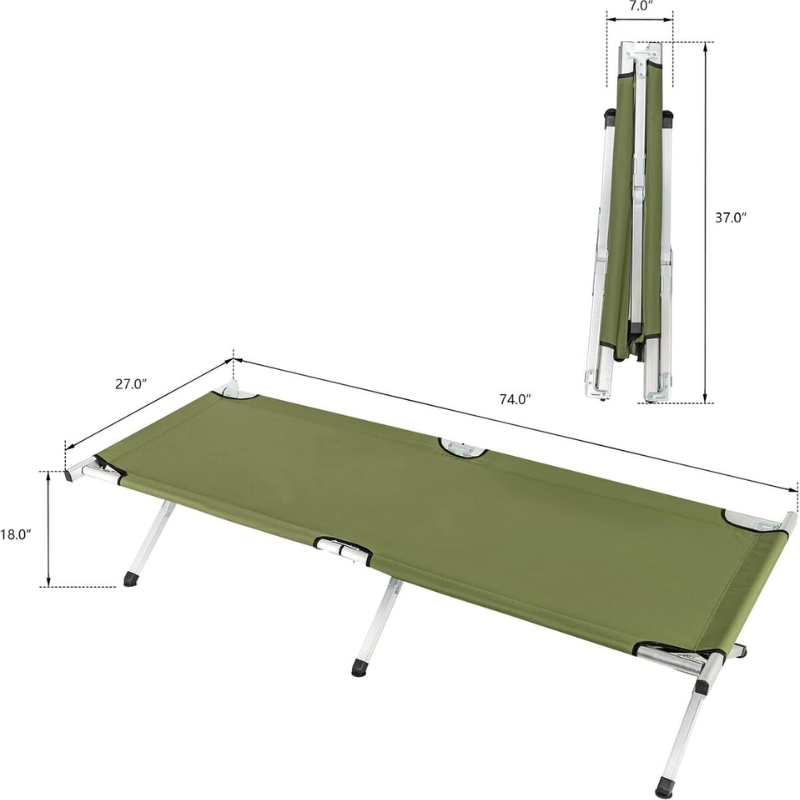 Portable Folding Camping Bed for Adults – Durable, Lightweight & Easy to Carry