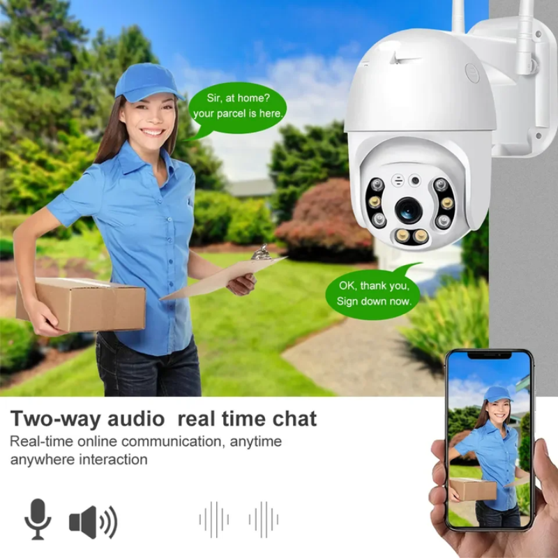 Ultrasecure V380 Smart WiFi Camera – Dual Lens, Night Vision, Human Detection & Cloud Storage CCTV