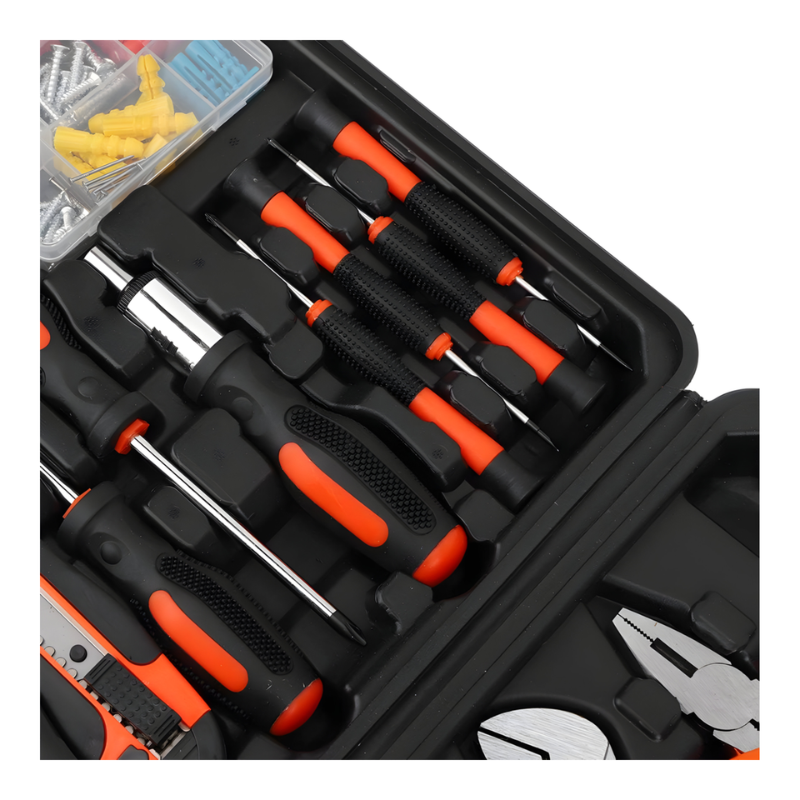 50-Piece Multifunction Home Tool Set with Durable Storage Case – DIY & Home Repair Kit