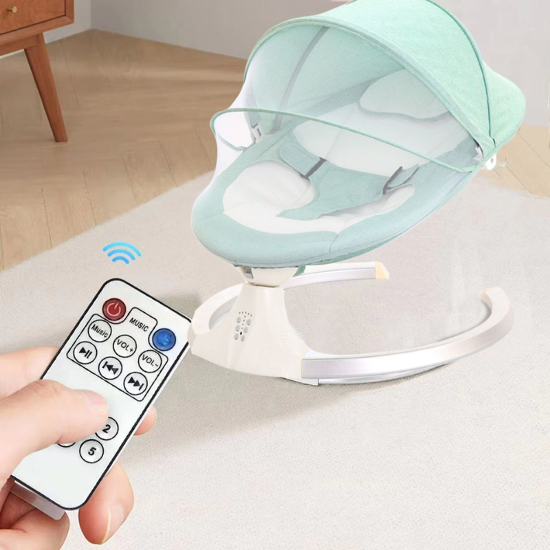 Electric Baby Rocking Chair with Remote Control & Mosquito Net – Ultimate Comfort & Safety for Your Little One