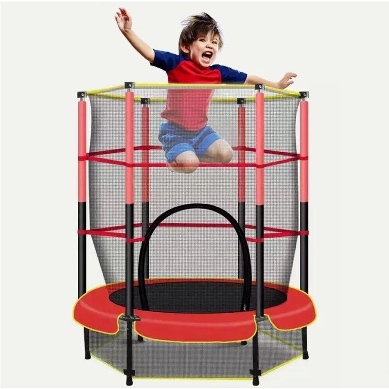 Outdoor Kids Trampoline with Safety Net & Frame Cover | Durable & Safe