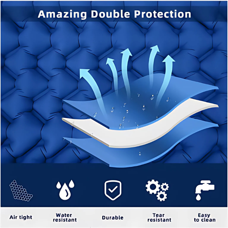 Ultra-Light Inflatable Camping Mattress – Waterproof & Moisture-Proof Sleeping Pad for Outdoor Adventures, Beach, Hiking & Travel