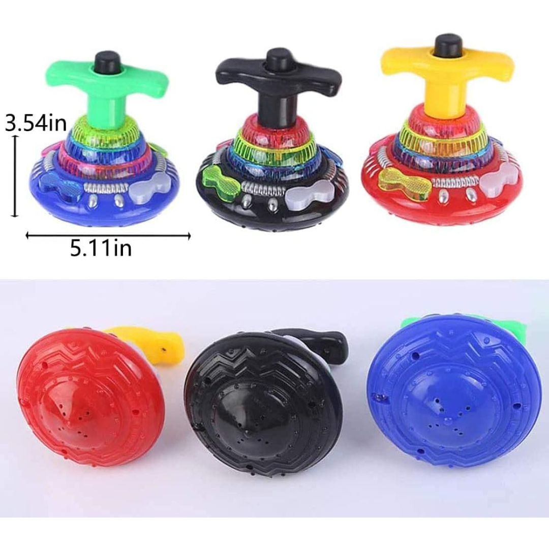 Flashing Super Spinning Top – Light-Up Gyro Toy (Set of 12) 🌀✨