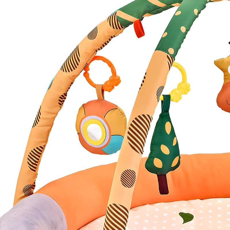 Baby Round Activity Play Mat Gym - Soft, Colorful, and Fun for Newborns & Beyond
