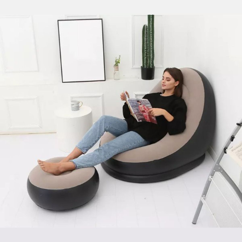 Single Seater Inflatable Sofa with Foot Rest – Ergonomic, Comfortable & Portable