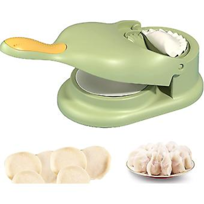 2-in-1 Dumpling Maker & Dough Press – Easy Homemade Dumplings, Wontons, Ravioli & More