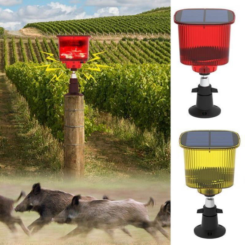 Solar-Powered Flashing Light Animal Repeller – Bird & Wildlife Deterrent