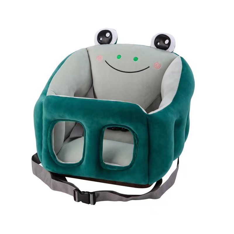 Cute Plush Baby Sofa Support Chair – Cartoon Animal Infant Seat with 360° Back Support & Safety Straps