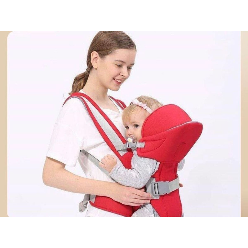 Breathable Baby Carrier with Adjustable Hip Seat – Ergonomic Baby Wrap Carrier for Hands-Free Comfort