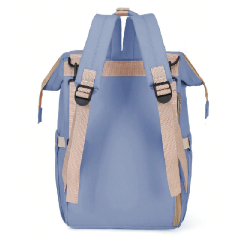 Upgraded Oxford Fabric Diaper Bag – Waterproof, Lightweight & Large Capacity with Insulated Bottle Holders