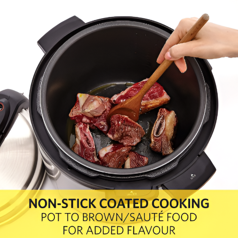 6L Stainless Steel Electric Pressure Cooker – Multifunctional, Fast & Energy Efficient Cooking Appliance