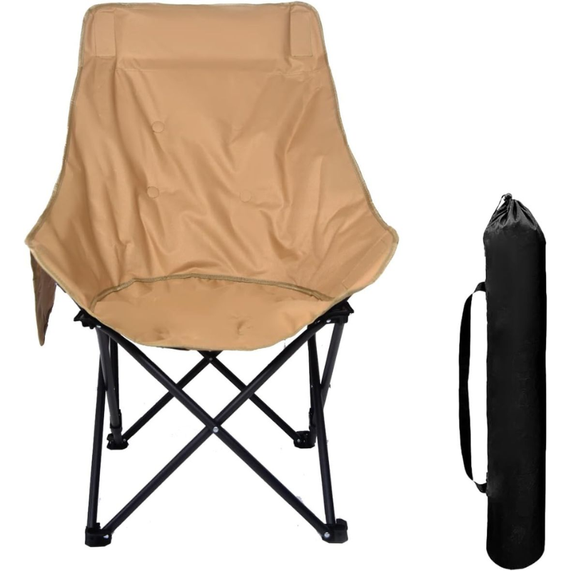 Oversized High Back Outdoor Folding Camping Chair – Sturdy, Comfortable & Portable