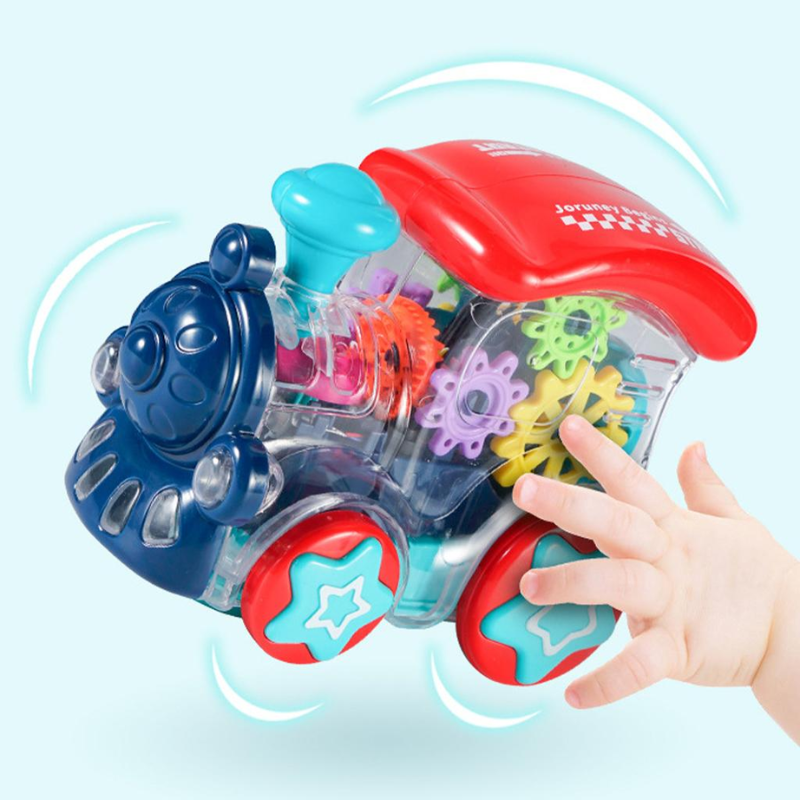 Children Cartoon Electric Universal Train Locomotive Toy – Perfect Educational Gift for Kids Ages 3-6