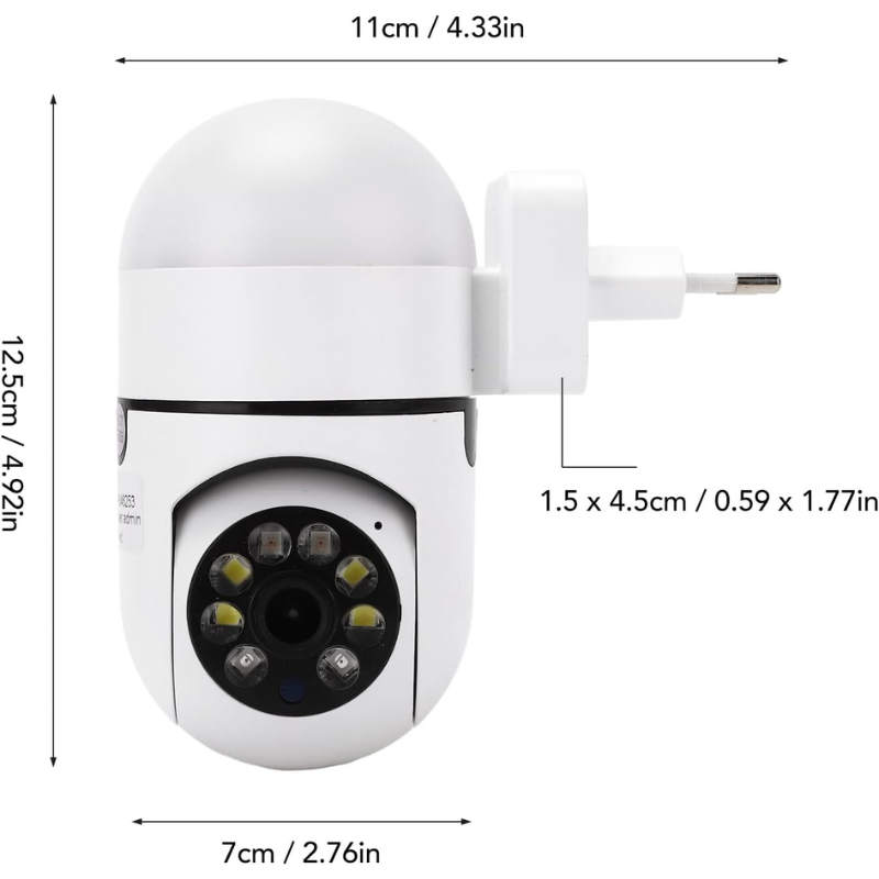 WiFi Outdoor Security Camera 2MP | 2-Way Audio, Night Vision, Auto Tracking, IP66 Waterproof