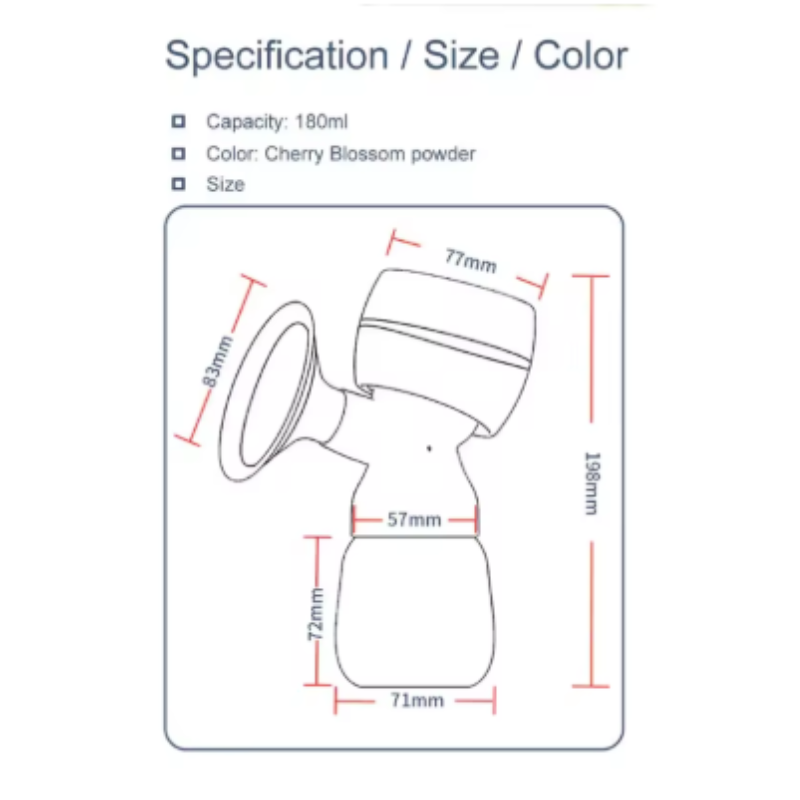Electric Breast Pump with 2-Mode Adjustment & 9 Suction Levels – Efficient, Comfortable, and Convenient for Working Moms
