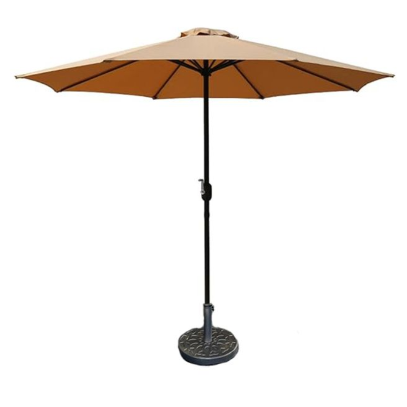 Heavy-Duty Outdoor Patio Umbrella Base – Sturdy Resin-Coated Concrete Stand for Market Umbrellas