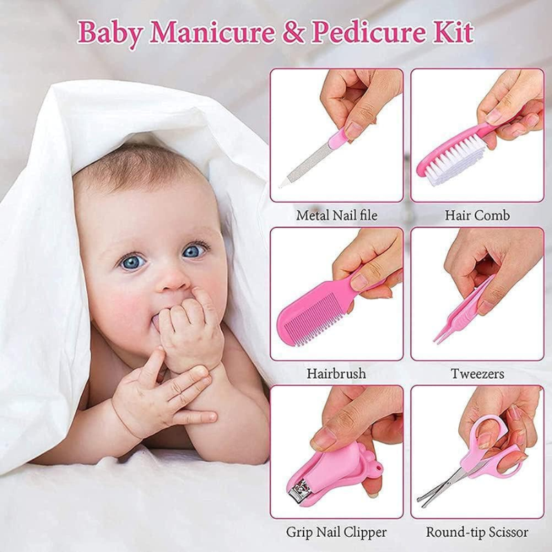 13pcs Newborn Baby Grooming Kit | Essential Baby Care Set for Home & Travel