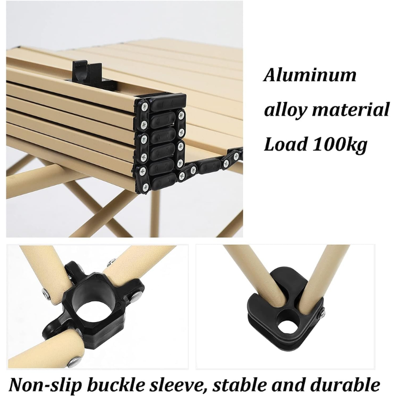 Folding Camping Table and Chair Set – Lightweight, Portable, Durable (4-in-1 Set, 36x36x31cm)
