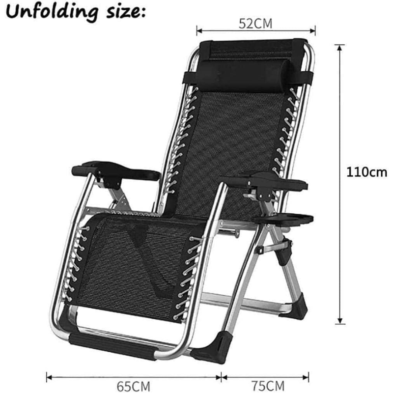 Premium Zero Gravity Sun Loungers | Folding Reclining Garden Chairs for Outdoor Patio, Beach & Camping