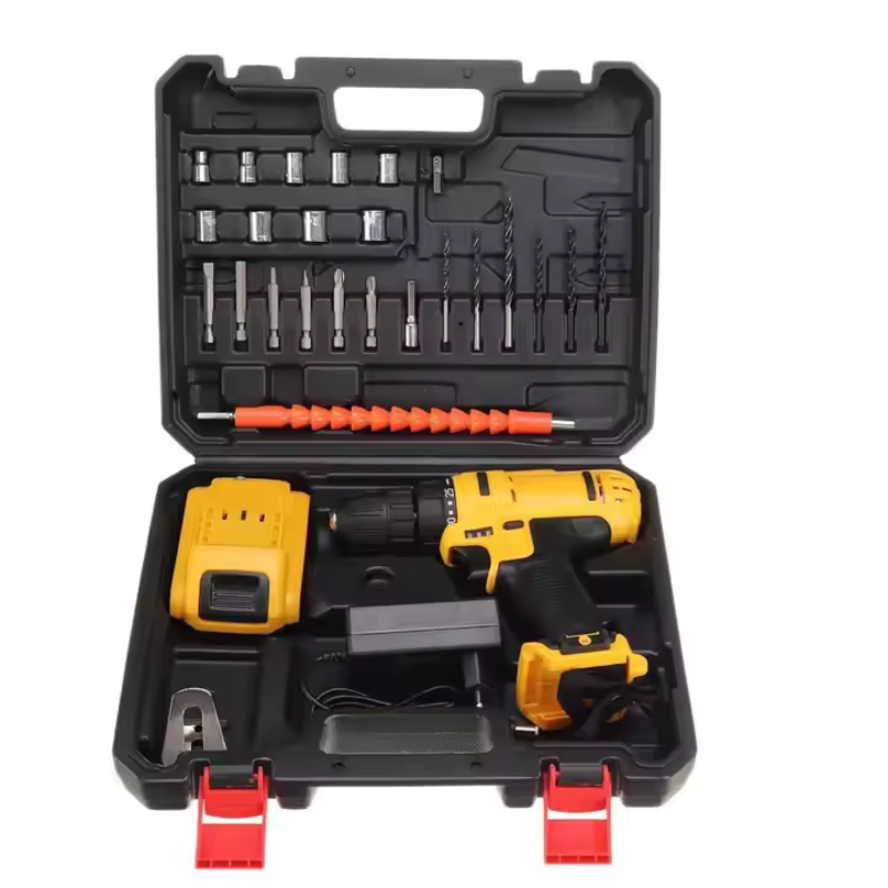 10mm Cordless Drill Machine – Portable Power Tool Set with Lithium Battery & Variable Speed (50Nm Torque)