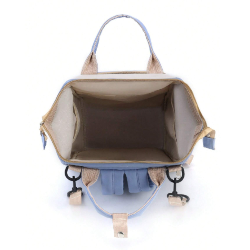Upgraded Oxford Fabric Diaper Bag – Waterproof, Lightweight & Large Capacity with Insulated Bottle Holders