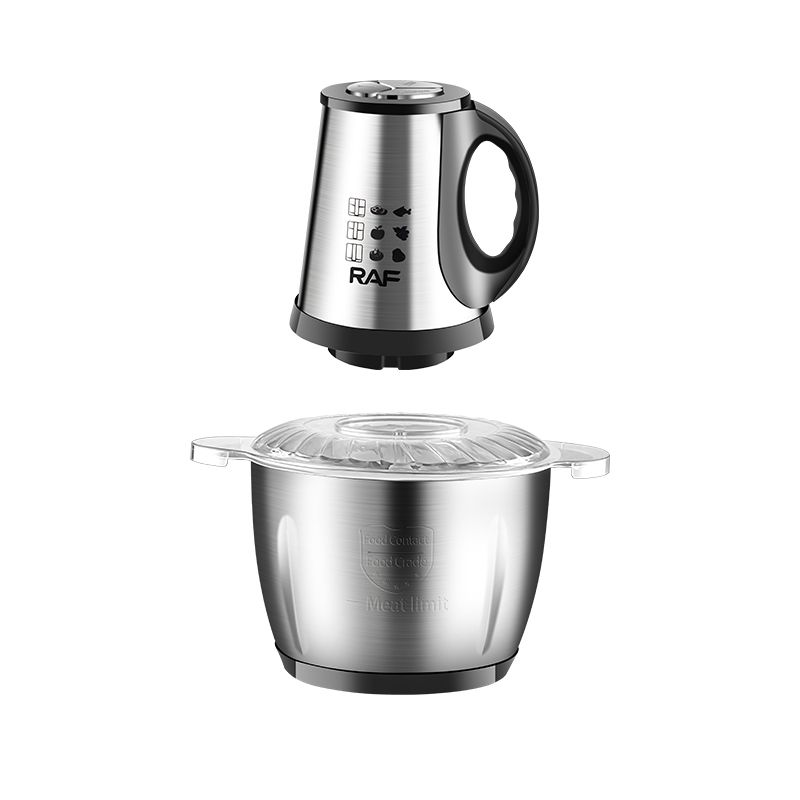 3L Stainless Steel Electric Food Processor & Meat Grinder – High Power, Double Blade