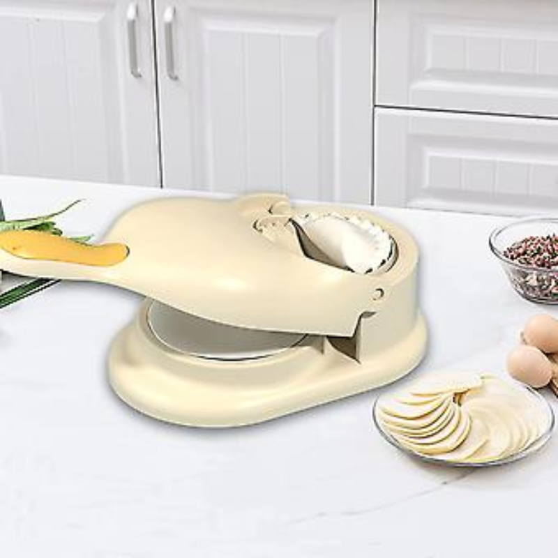 2-in-1 Dumpling Maker & Dough Press – Easy Homemade Dumplings, Wontons, Ravioli & More