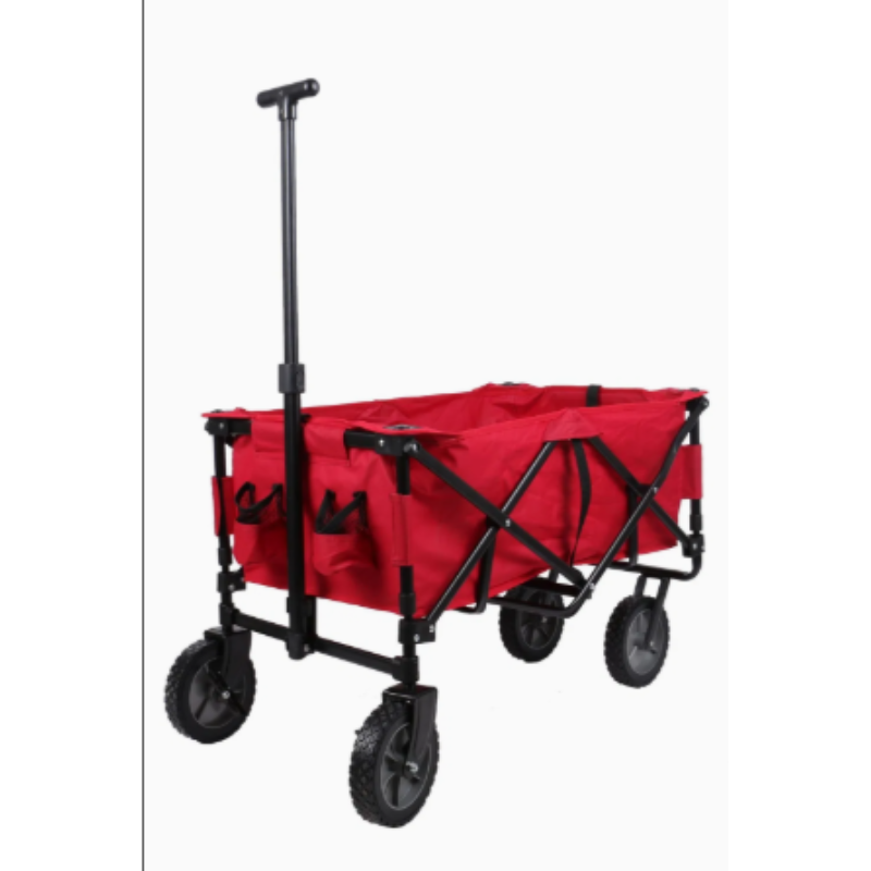 Collapsible Heavy Duty Outdoor Camping Storage Trolley – Folding Utility Wagon for Camping, Beach, Sports & More
