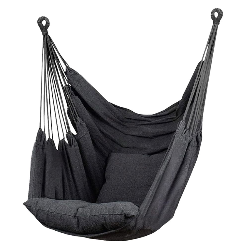 Premium Indoor & Outdoor Hammock Chair Swing with Removable Support Rod – Stress Relief, Stylish & Durable