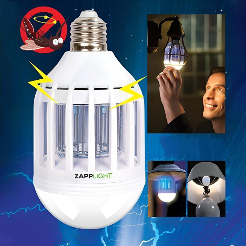 2-in-1 LED Mosquito Killer Lamp – Safe Indoor & Outdoor Fly & Insect Zapper | Non-Toxic & Chemical-Free