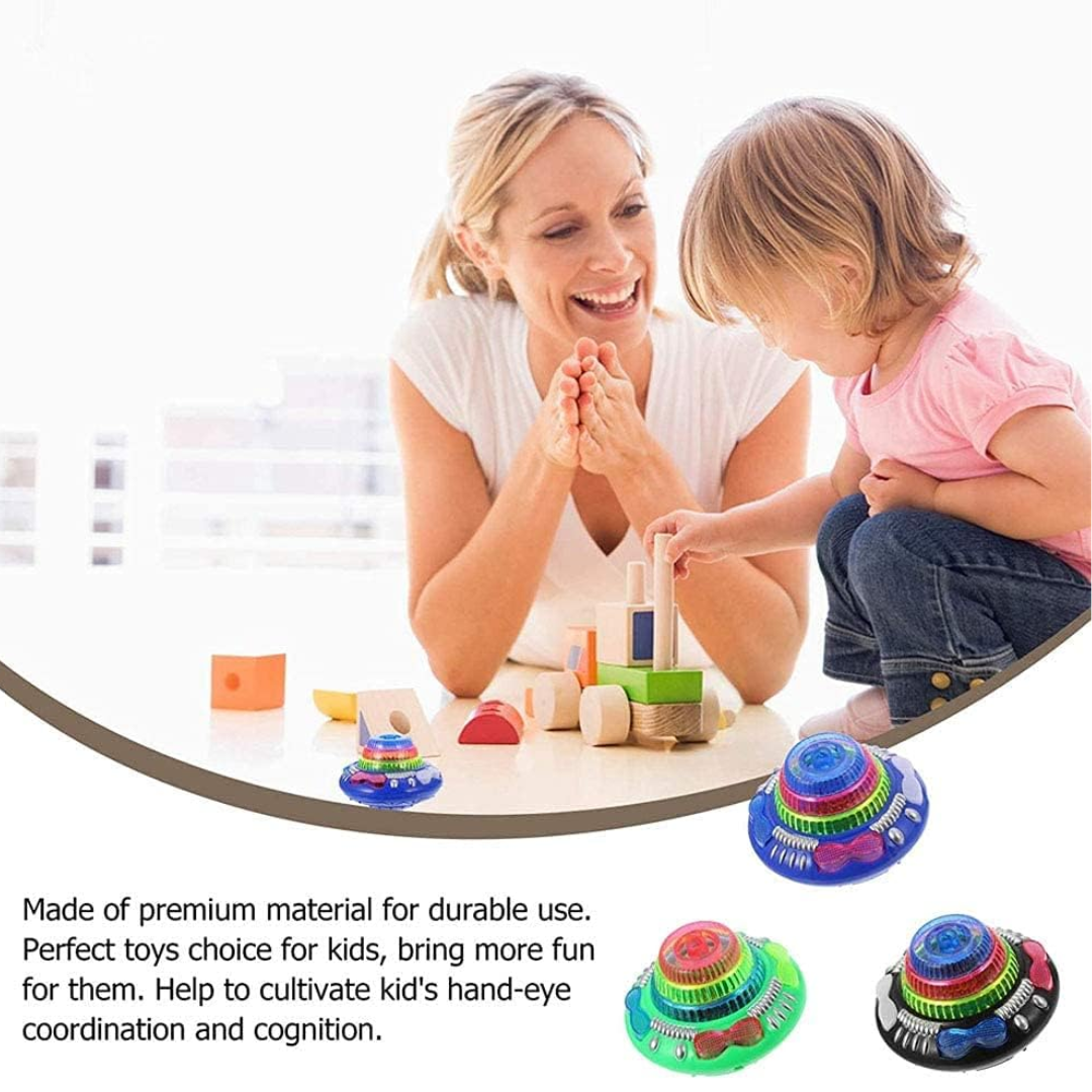 Flashing Super Spinning Top – Light-Up Gyro Toy (Set of 12) 🌀✨