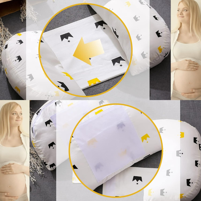 Best Pregnancy Pillow for Comfort | Adjustable Maternity Wedge Pillow for Belly, Back & Side Sleeping