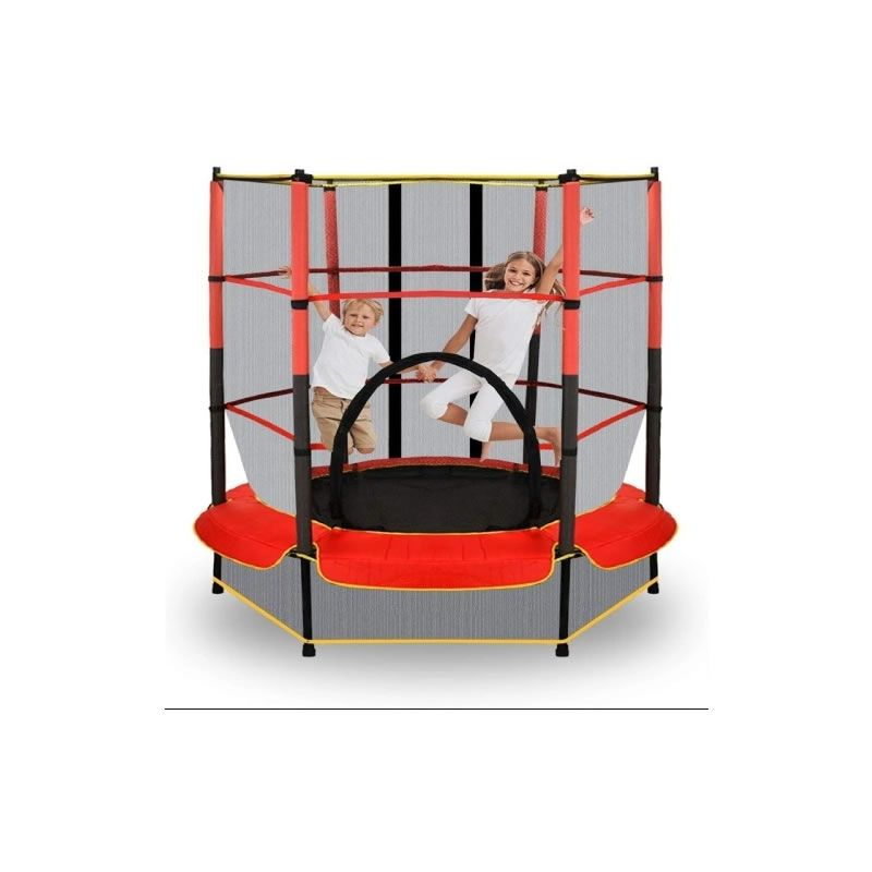 Outdoor Kids Trampoline with Safety Net & Frame Cover | Durable & Safe